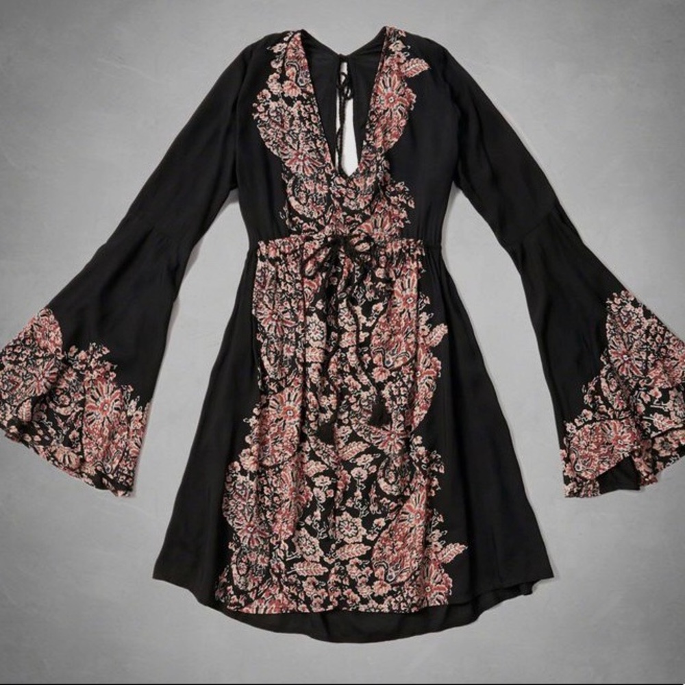 Floral Bell Sleeve Dress